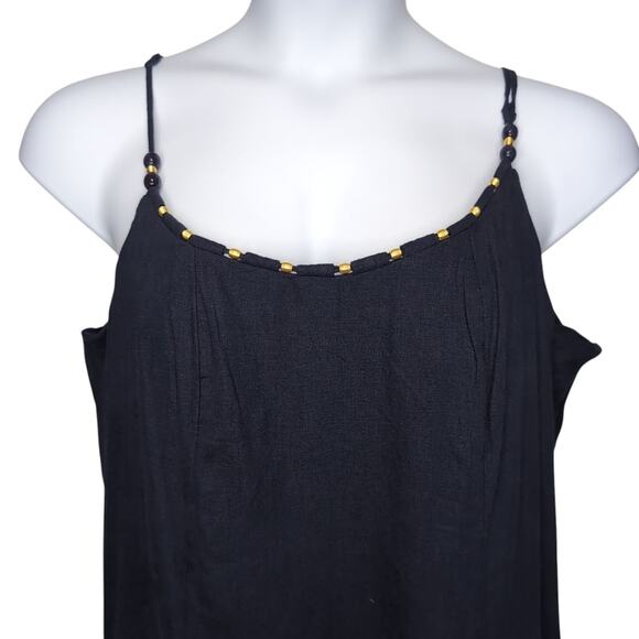 Calypso St. Barth Maxi Dress Womens Size XXL Navy Blue Flowy Linen Blend NEW NWT - Picture 3 of 16